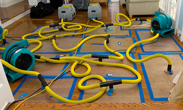 Professional Basement Flood Cleanup technician working in Miami, OK